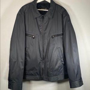 Michael Kors Black Satin Sheen Lined Jacke…